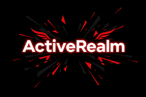 ActiveRealm Header with Large Clear Text